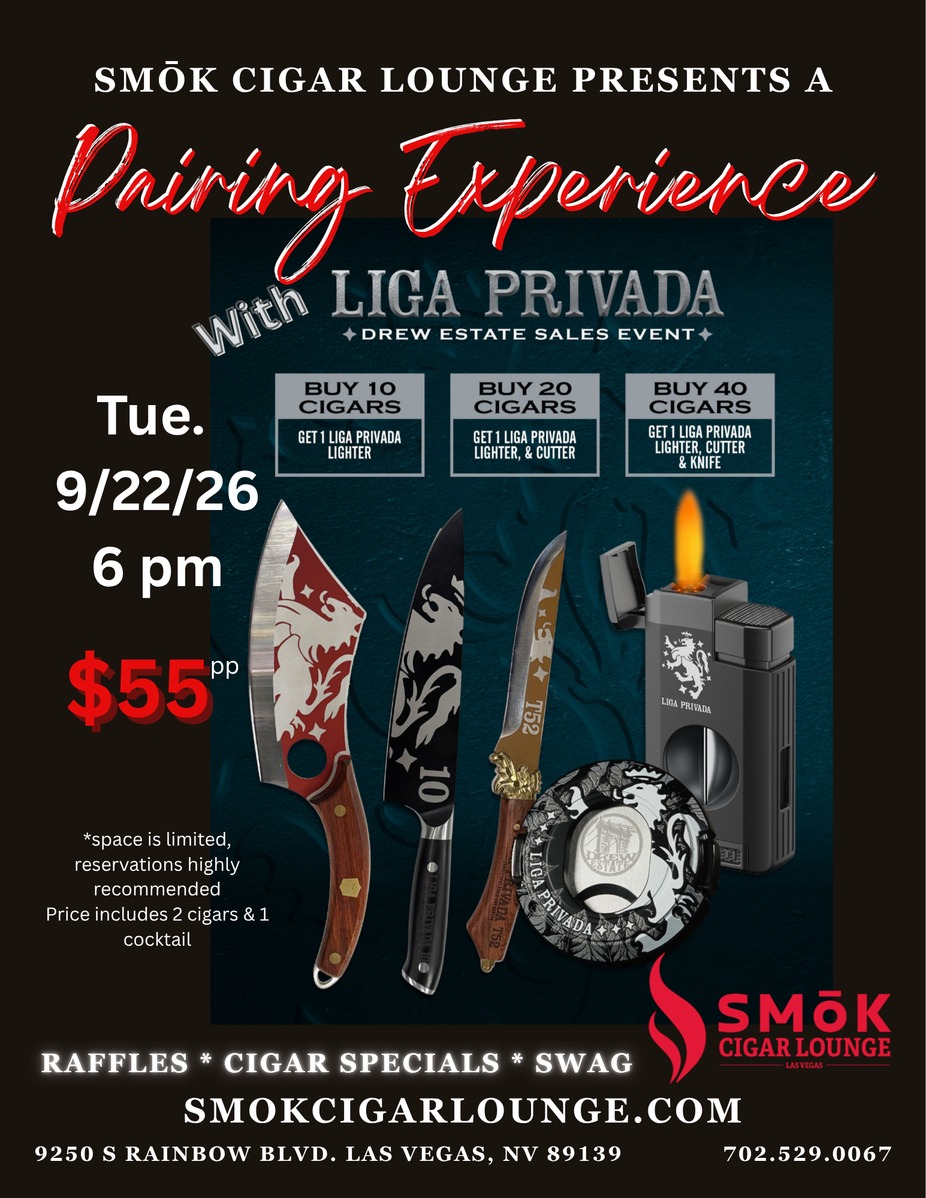 Drew Estate Pairing Experience! event photo