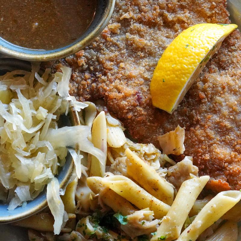 Schnitzel vom Hähnchen (Chicken) photo