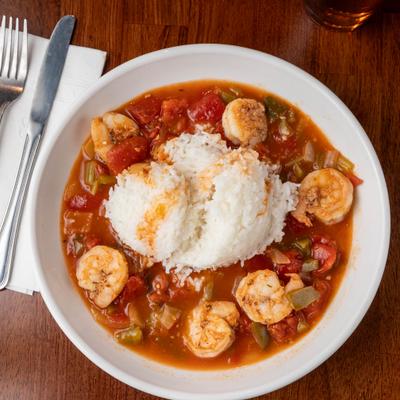 Shrimp gumbo.