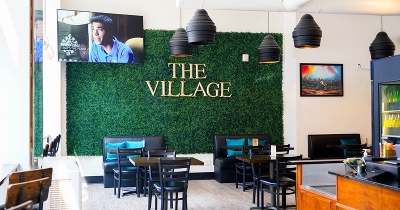 Interior, tables ready for use