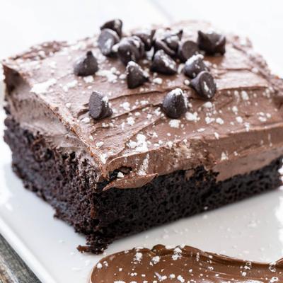 Vegan chocolate cake.