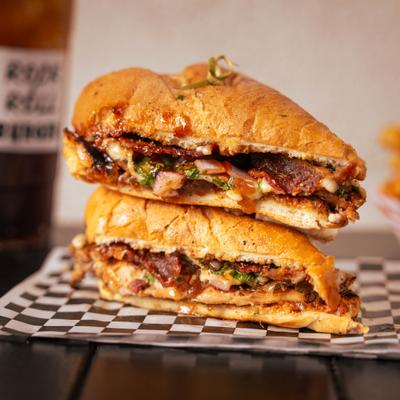 BBQ grilled chicken sandwiches.