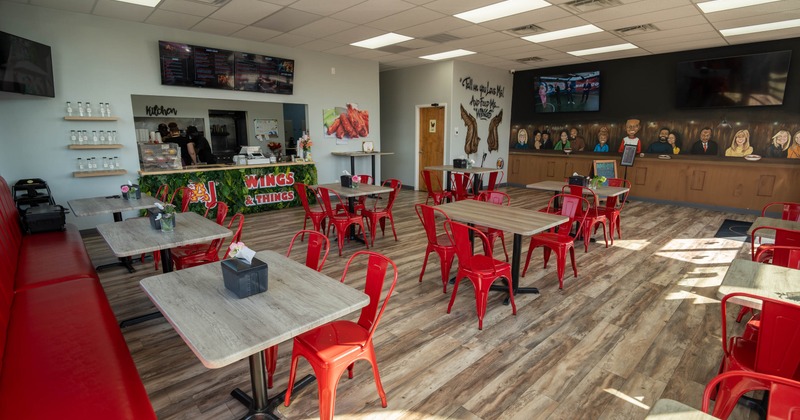 Interior seating area