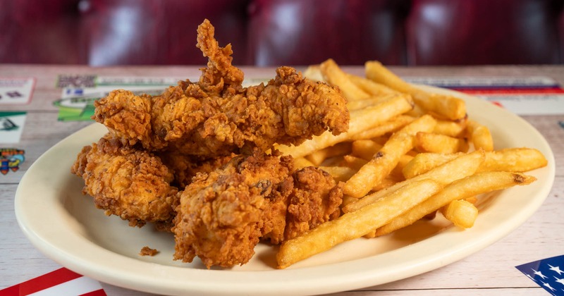 Chicken tenders and fries