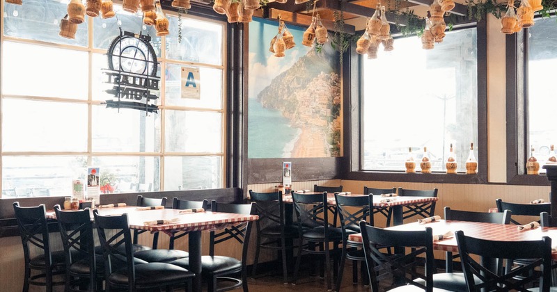 Interior seating area