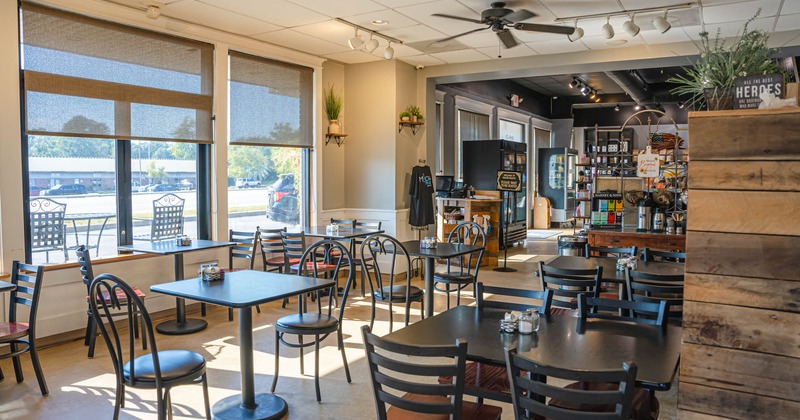 Interior, dining tables