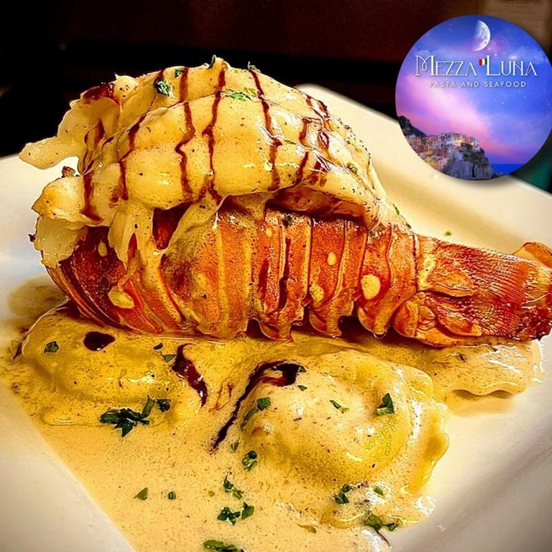 Home made ravioli with lobster photo