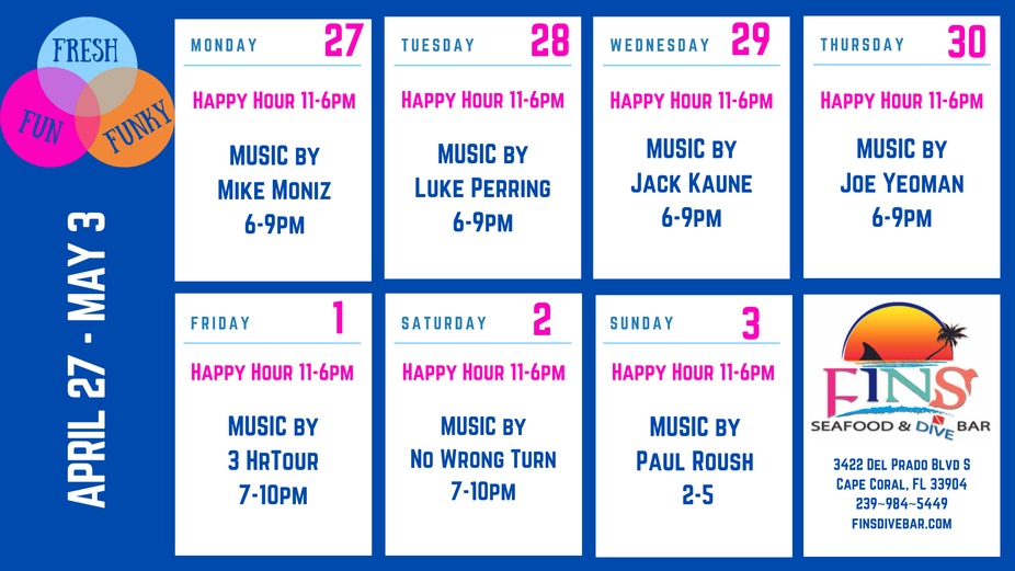 Weekly Event Calendar! event photo