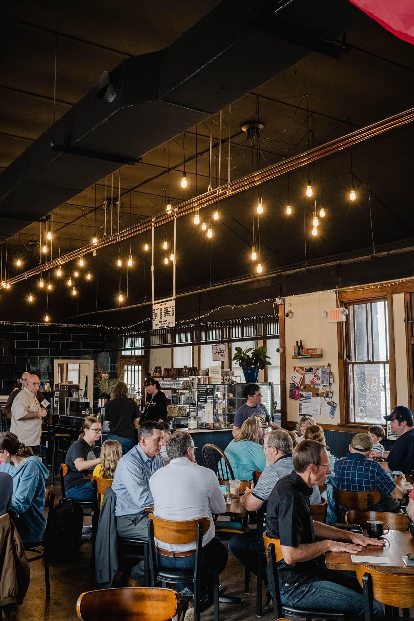 Dining Room of People eating