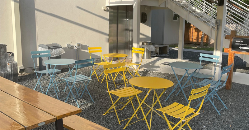 Outdoor seating area