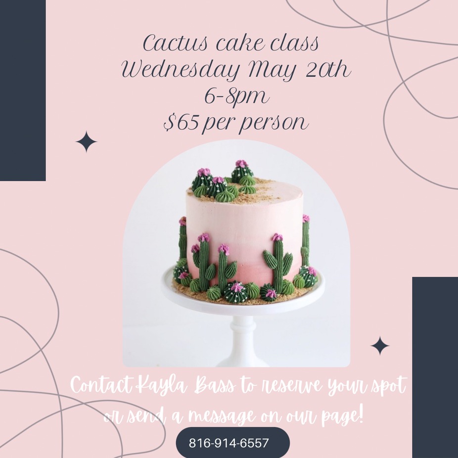 Cactus cake class event photo