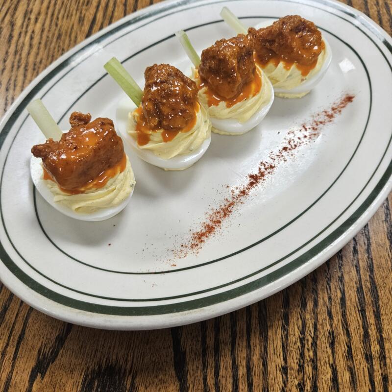 Buffalo Chicken Deviled Eggs photo