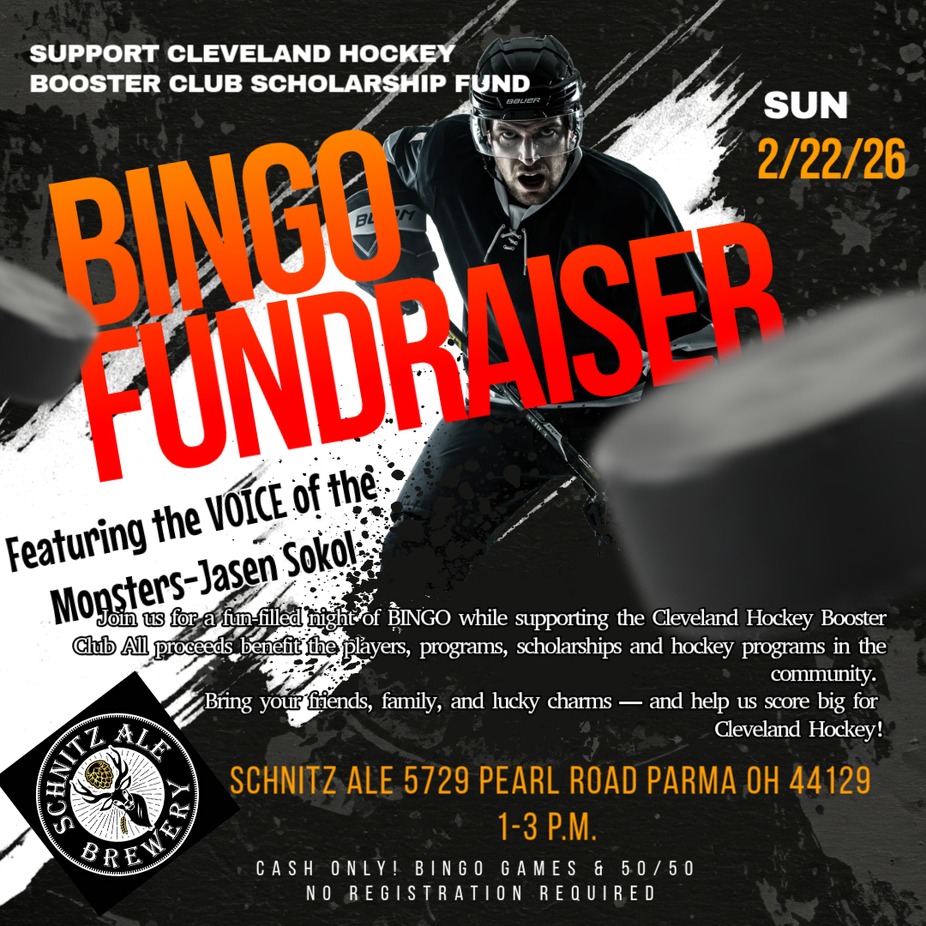 Sunday Bingo - Cleveland Hockey Booster Club Scholarship Fundraiser event photo