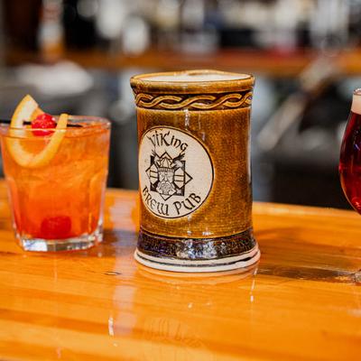 Several drinks served