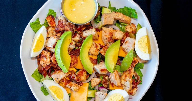 The served cobb salad