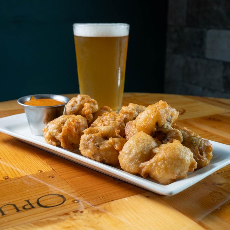 Fried mushrooms photo