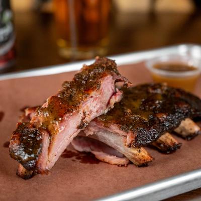 Smoked ribs.
