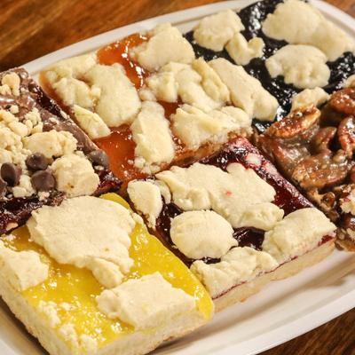 Assorted dessert bars.