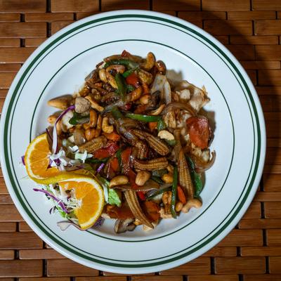 Cashew Chicken.