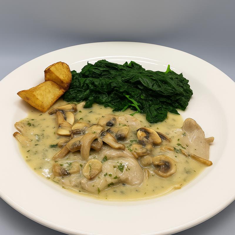 Veal Scaloppine ai Funghi Selvatici (natural veal - gluten free) photo