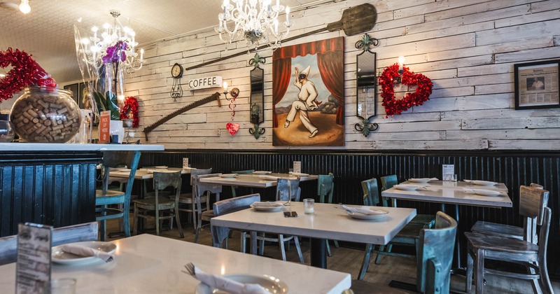 Interior, dining area