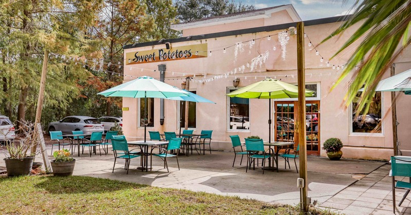 Outdoor seating area