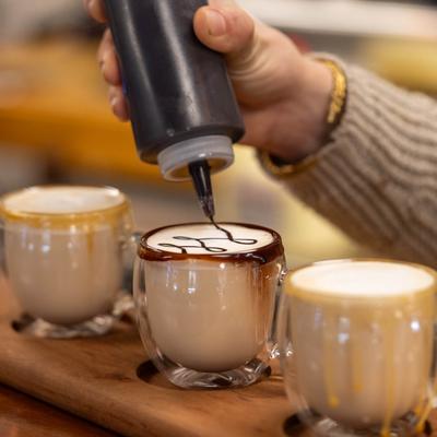 Mini latte flight.