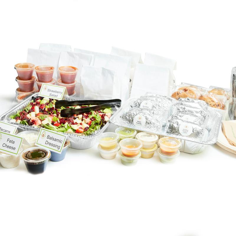 Deluxe Arepa Meal with Salad for 10 photo