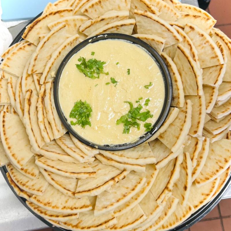 Hummus & Pita Bread Platter photo