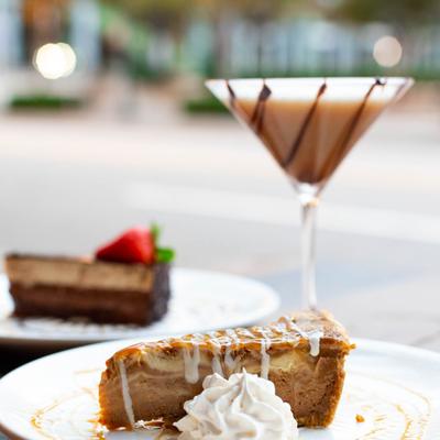 Salted Car mel Cheesecake and Chocolate Martini.