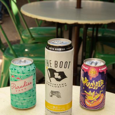 Several cans of beer