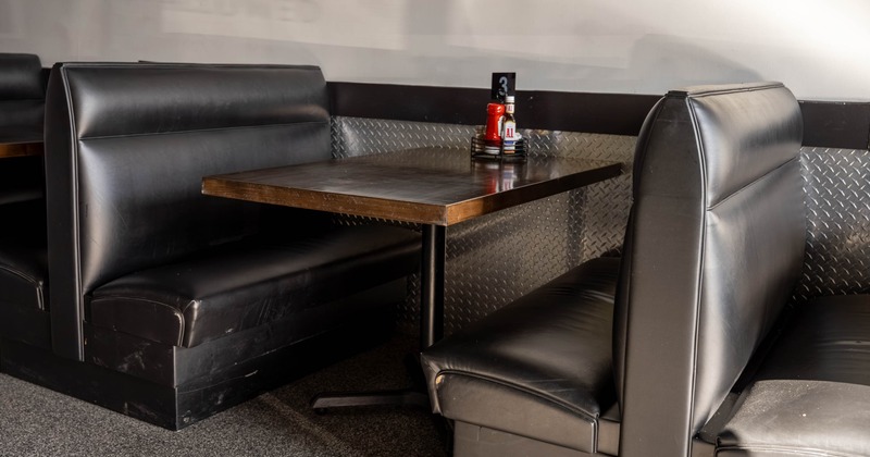 Interior, restaurant booths