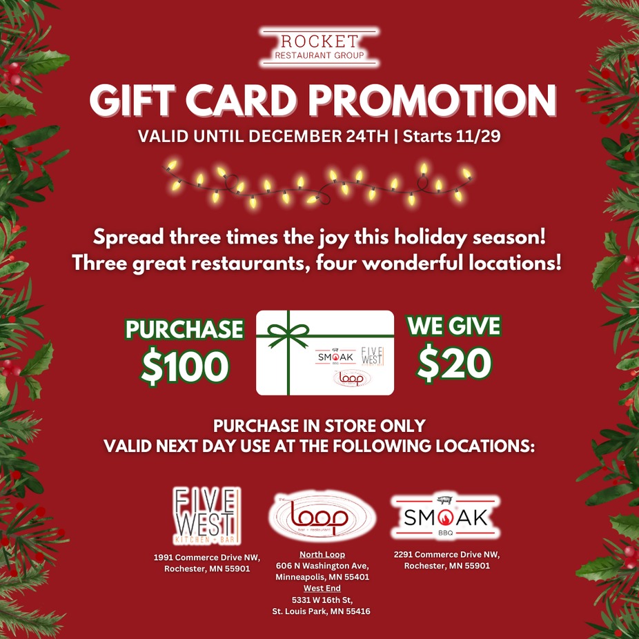 Gift Card Promotion! event photo