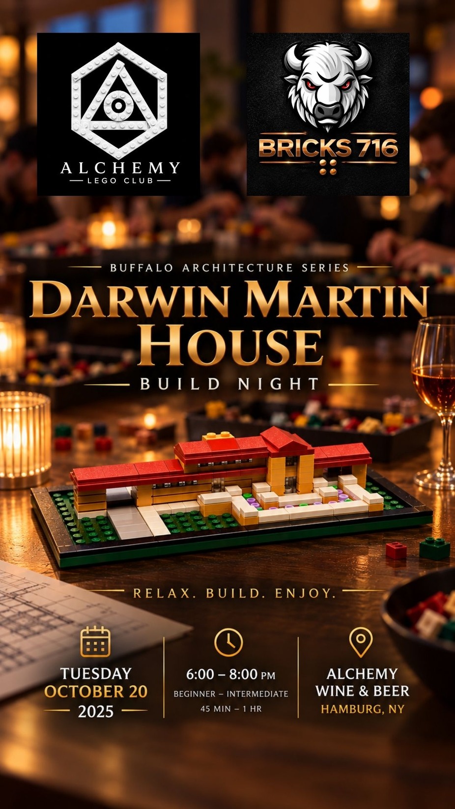 Lego Club Darwin Martin House event photo