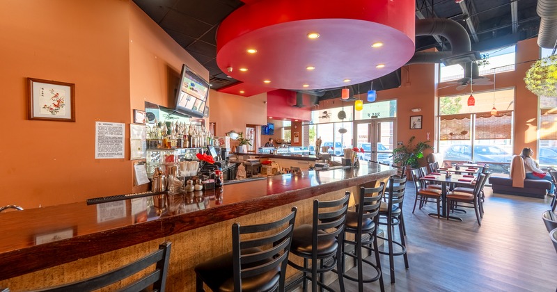 interior, bar, chairs