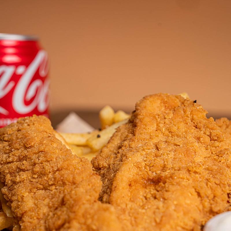 5 Chicken Fingers With Fries photo