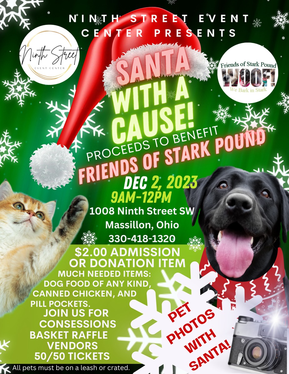 Santa with a CAUSE! Benefting Friends of Stark Pound event photo