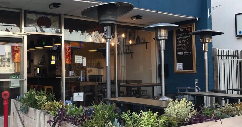 Empty patio ready for guests