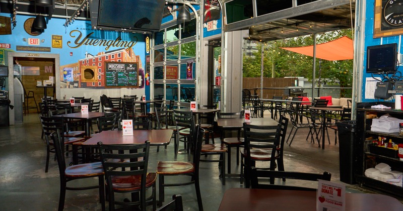 Interior dining area - wooden tables and chairs