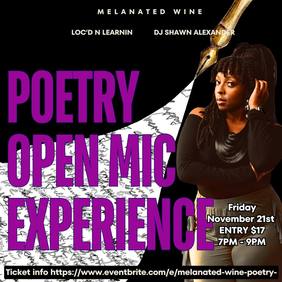 Melanated Wine Poetry Night Experience event photo