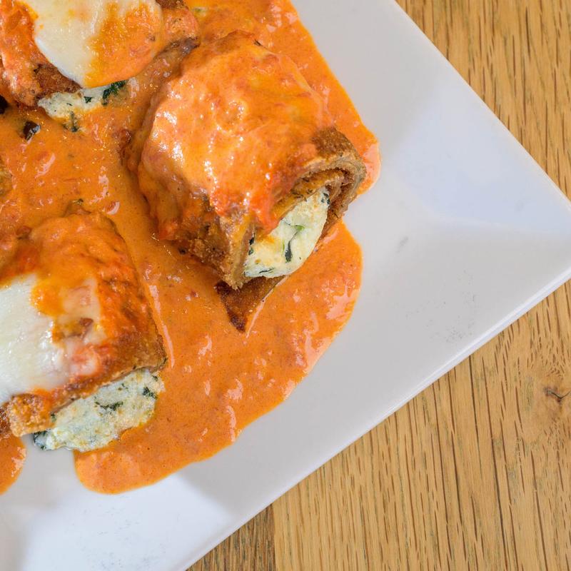 menu item 9 of 36, Eggplant Rollatini