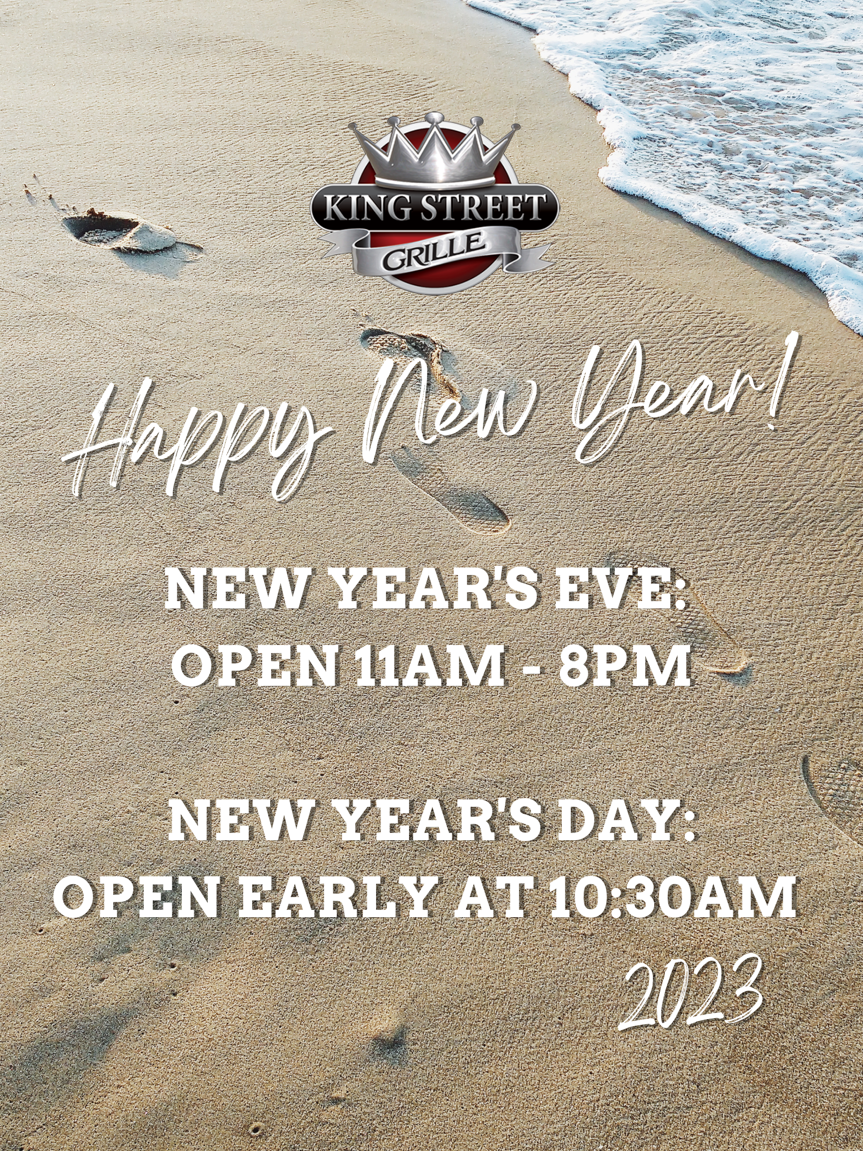 new years eve hours king street grille