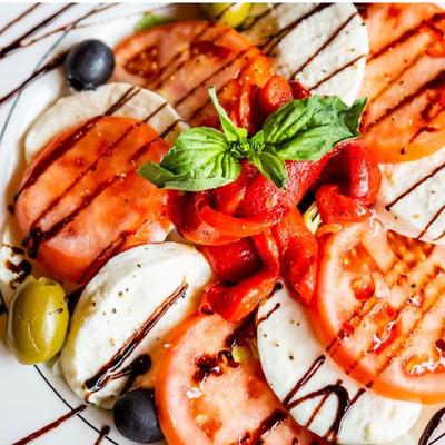 Caprese salad.