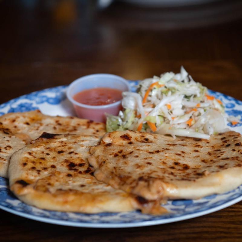 Pupusa (3) – Cheese, Beans, & Pork photo