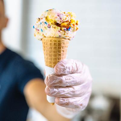 Birthday Cake Sugar Cone.