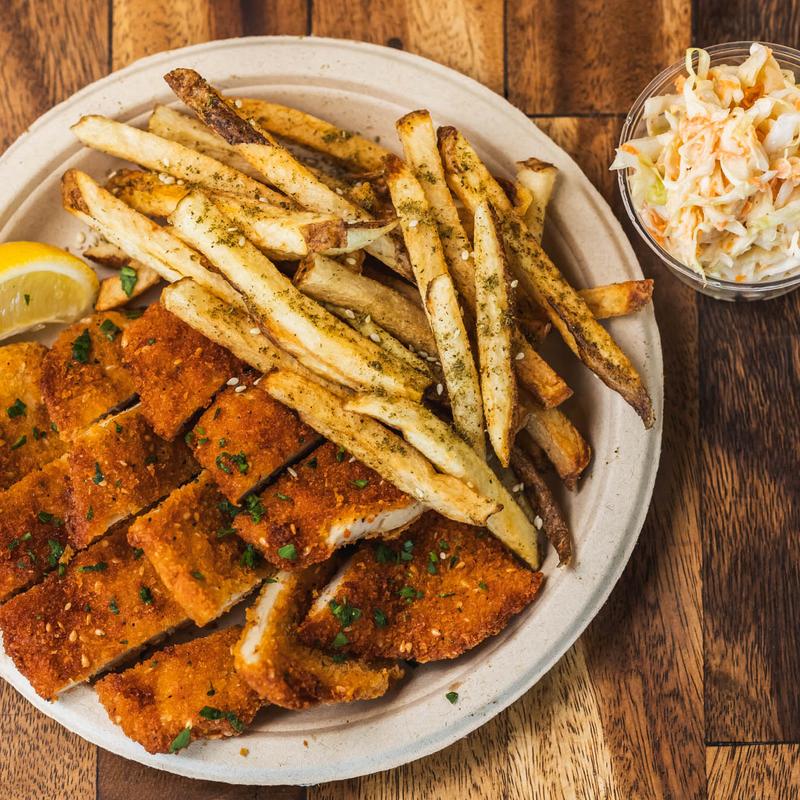 Schnitzel & Zaatar Fries photo