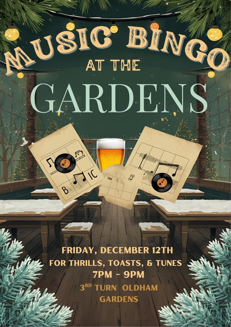 🎶 Music Bingo at the Gardens 🎶 event photo