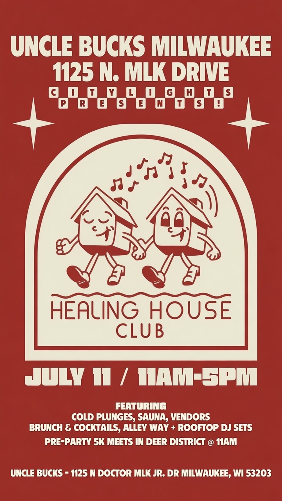 Uncle Bucks - Healing House - DJ DAY PARTY JULY 11TH - BRUNCH 11AM - 5PM event photo