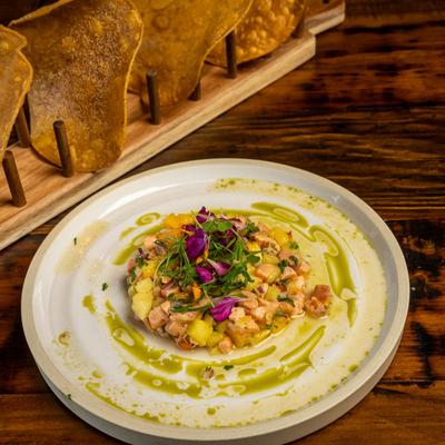 Salmon Ceviche.