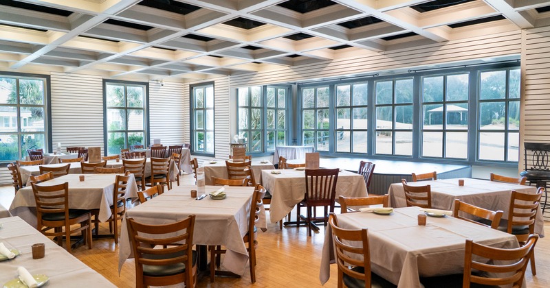 Interior, dining area